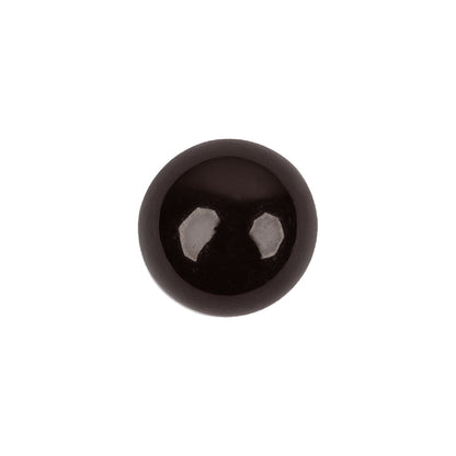 Brown Abstract Swirl Glass and Metal Shank Back Button - 24L/15mm