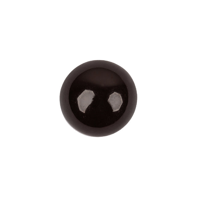 Brown Abstract Swirl Glass and Metal Shank Back Button - 24L/15mm