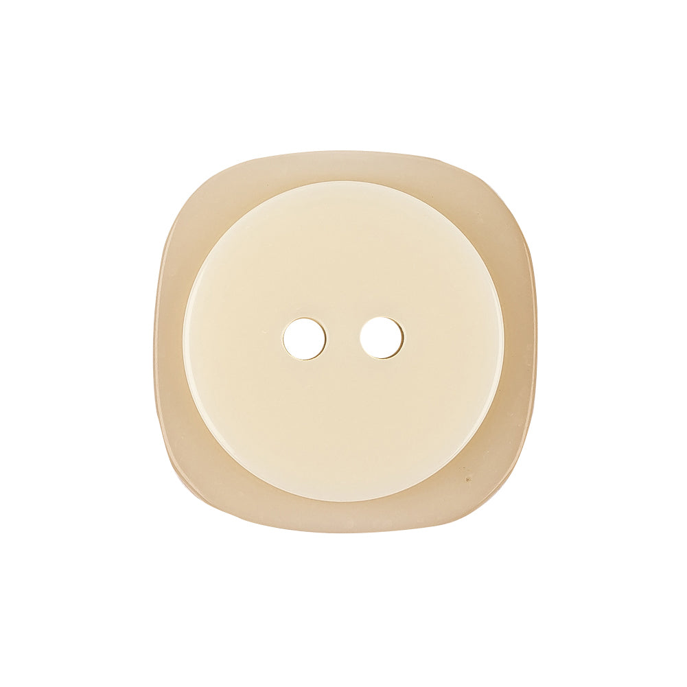 Yoke Iridescent 2-Hole Square Plastic Button - 40L/25.5mm Detail