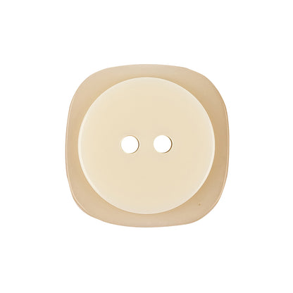 Yoke Iridescent 2-Hole Square Plastic Button - 40L/25.5mm Detail
