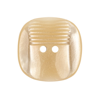 Yoke Iridescent 2-Hole Square Plastic Button - 44L/28mm