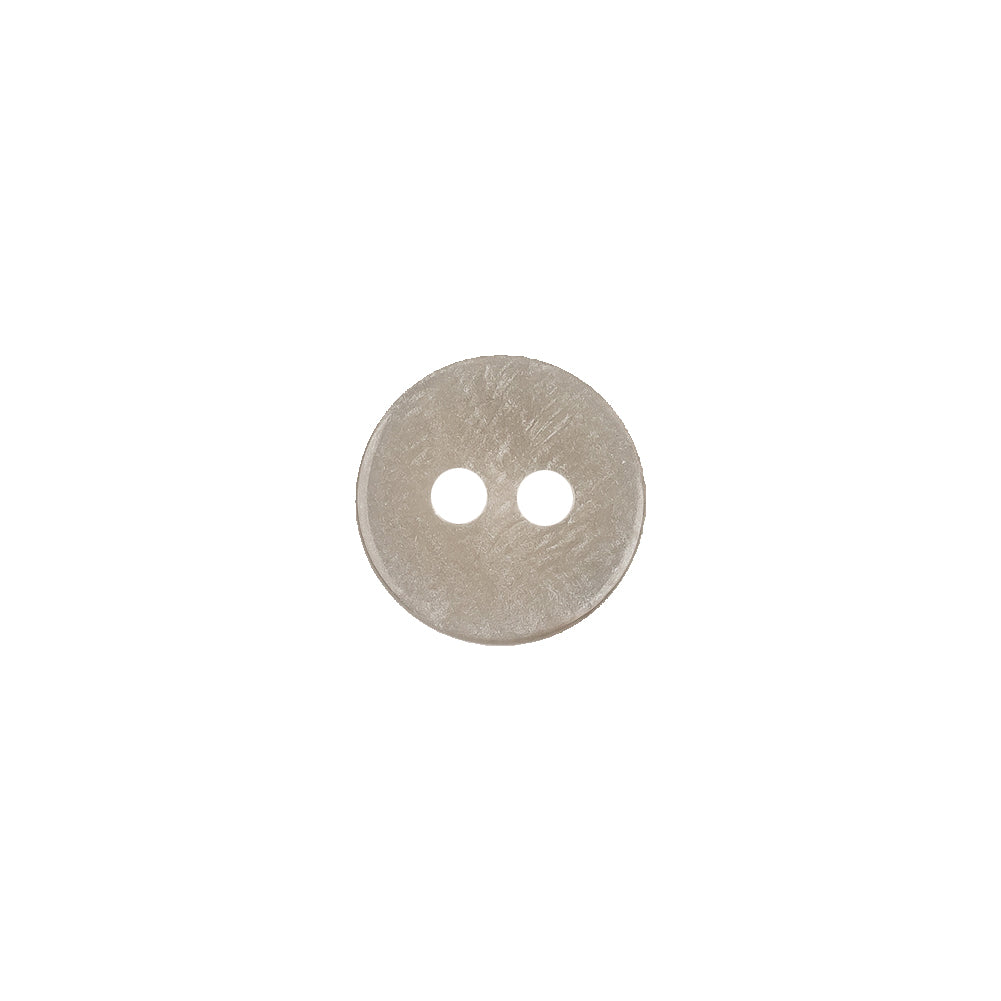 Storm Cloud and Taupe Iridescent 2-Hole Plastic Saucer Button - 18L/11.5mm Detail