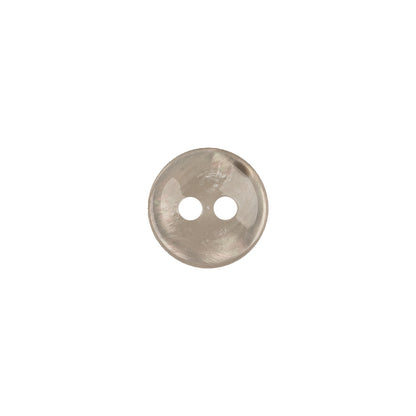 Storm Cloud and Taupe Iridescent 2-Hole Plastic Saucer Button - 18L/11.5mm