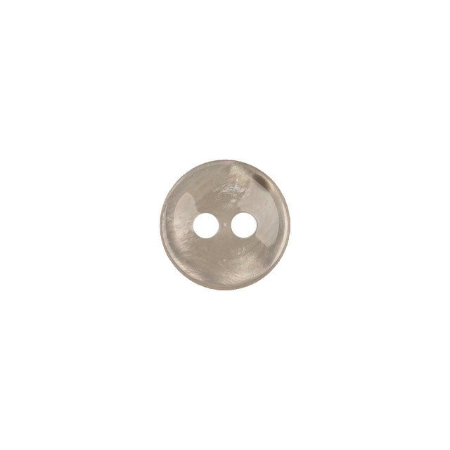 Storm Cloud and Taupe Iridescent 2-Hole Plastic Saucer Button - 18L/11.5mm