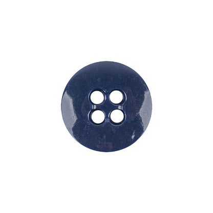 Atlantic Blue Low Convex 4-Hole Plastic Button - 27L/17mm