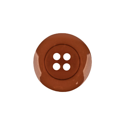 Italian Amber Shallow Plate 4-Hole Plastic Button - 32L/20mm Detail