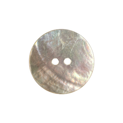 Rainy Day and Greige Iridescent 2-Hole Shell Button - 36L/23mm