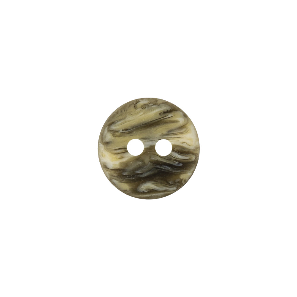 Subtle Gray, Beige and Pink Iridescent 2-Hole Plastic Button - 20L/12.5mm Detail