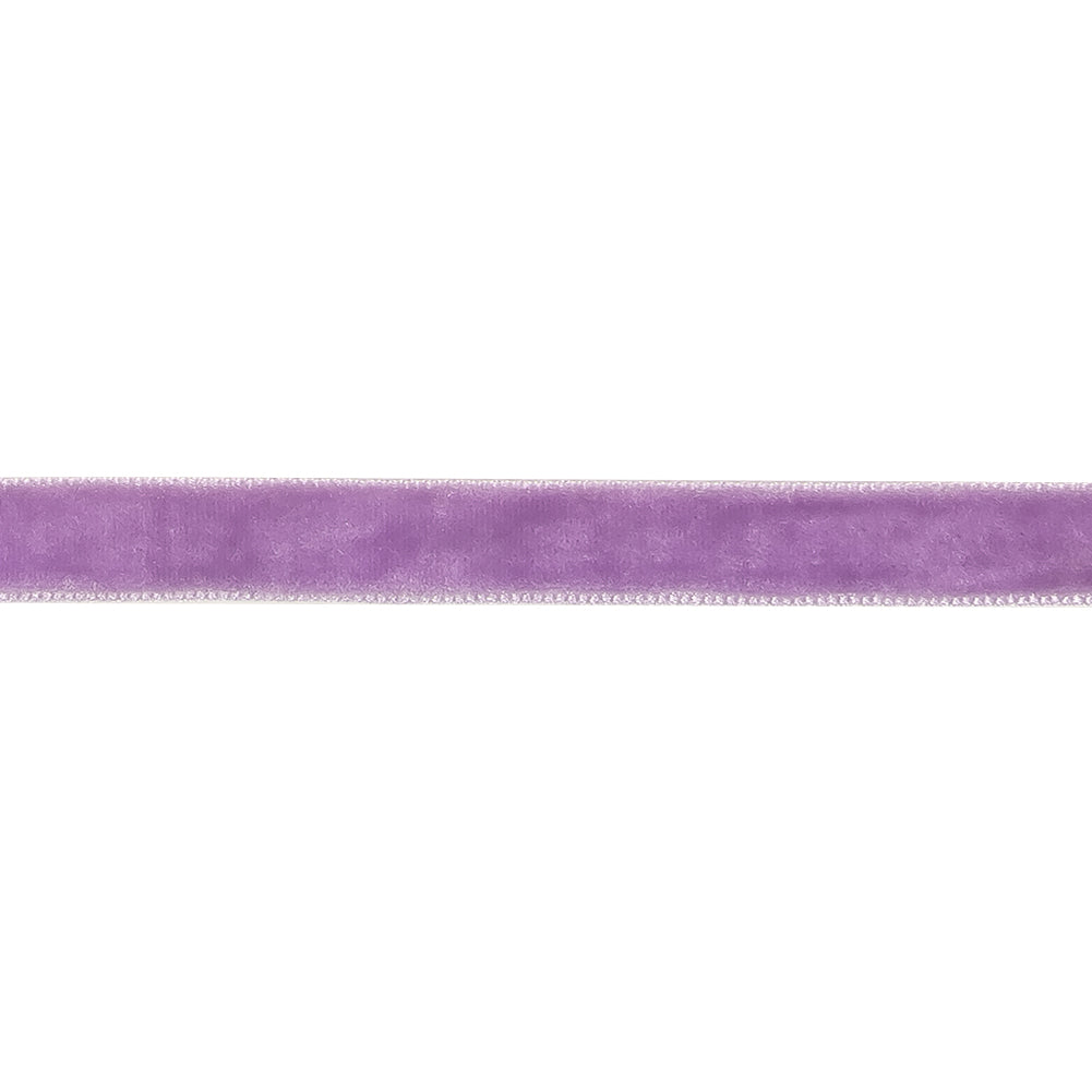 Crocus Single Face Velvet Ribbon - 0.375" Detail