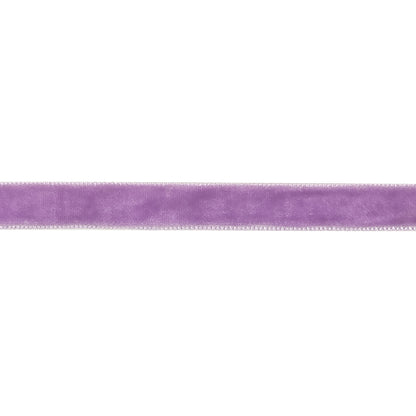 Crocus Single Face Velvet Ribbon - 0.375" Detail
