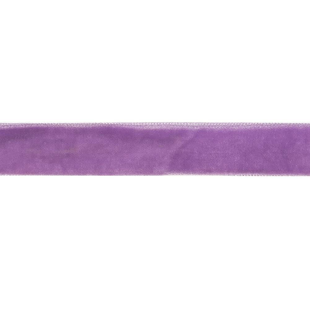 Crocus Single Face Velvet Ribbon - 0.625" Detail