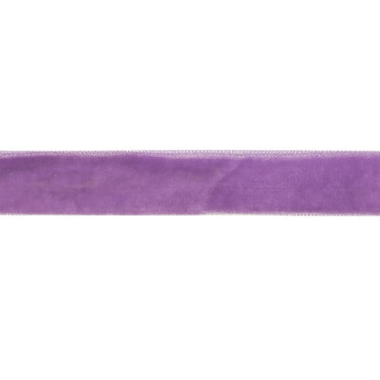 Crocus Single Face Velvet Ribbon - 0.625" Detail