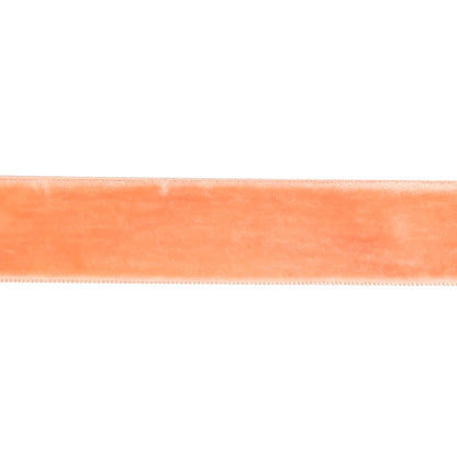 Coral Sands Single Face Velvet Ribbon - 0.75" Detail