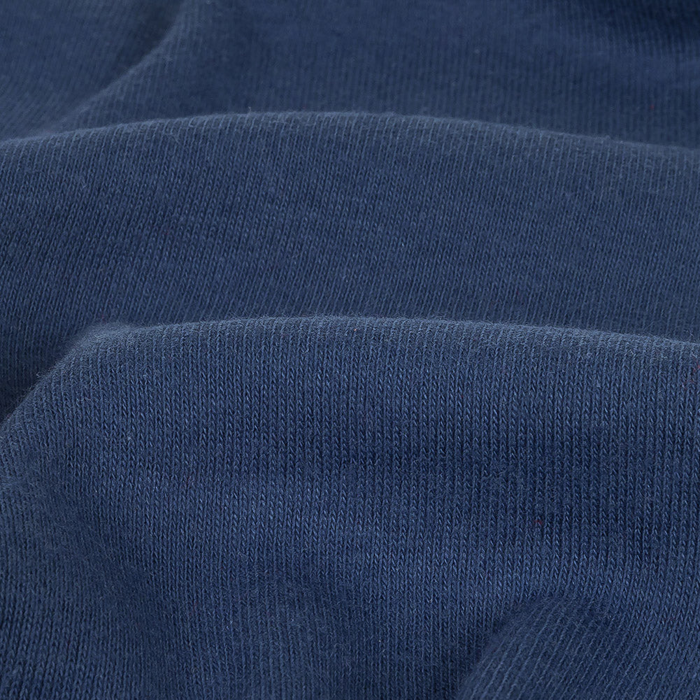 Cotton Tubular 1x1 Rib Knit - Sargasso Sea Blue Detail