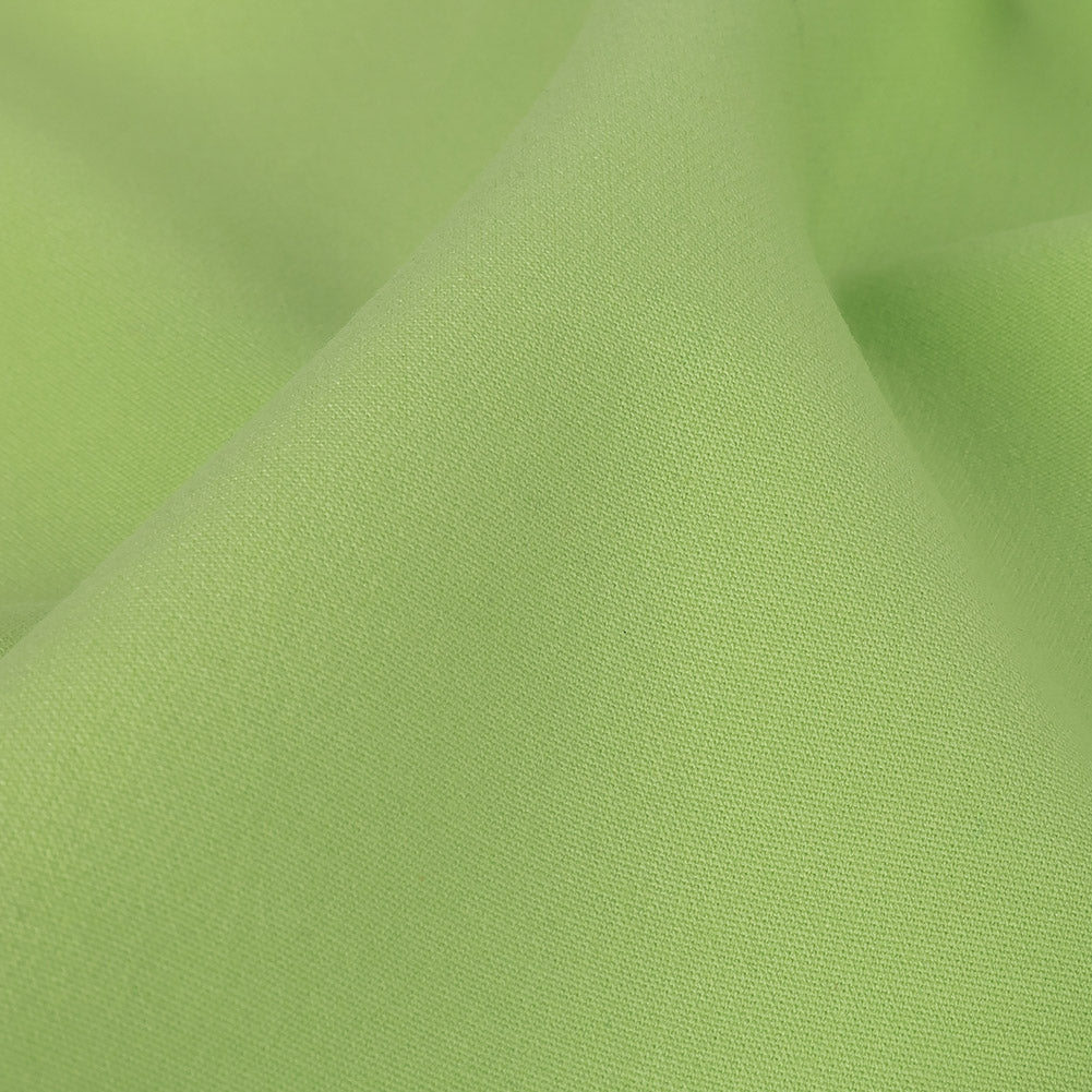 Apple Green Stretch Cotton Double Cloth Detail