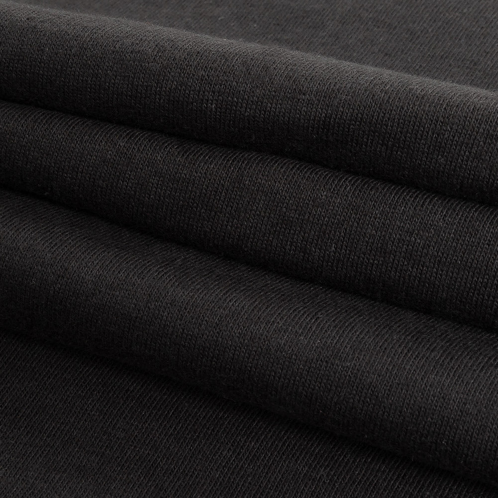 Black Tubular Cotton Jersey Folded