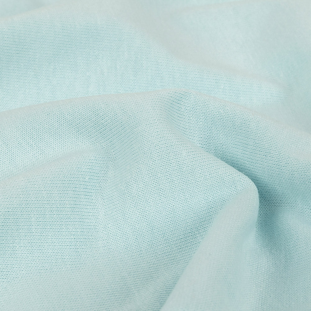 Pastel Blue Tubular Cotton Jersey Detail