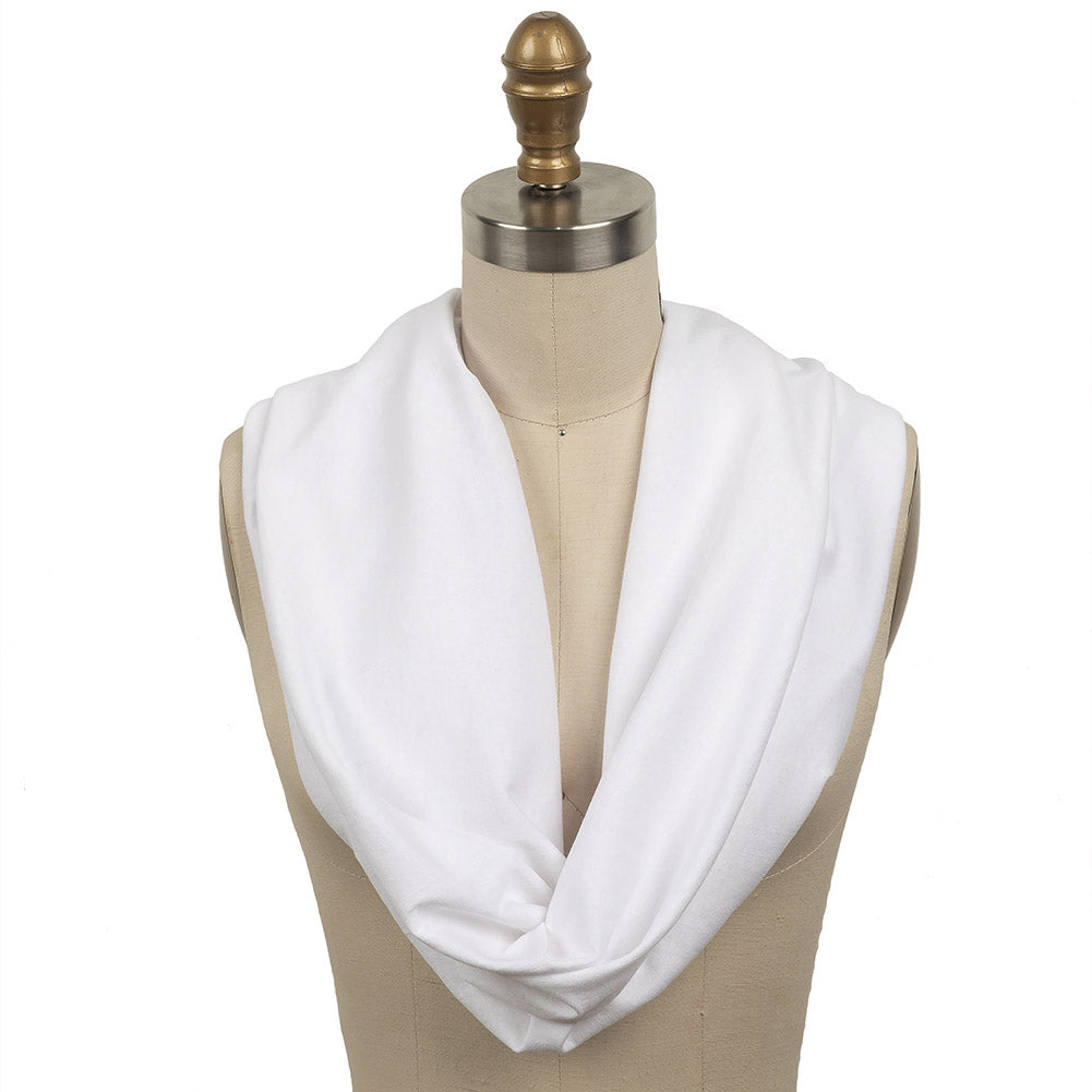 White Tubular Cotton Jersey