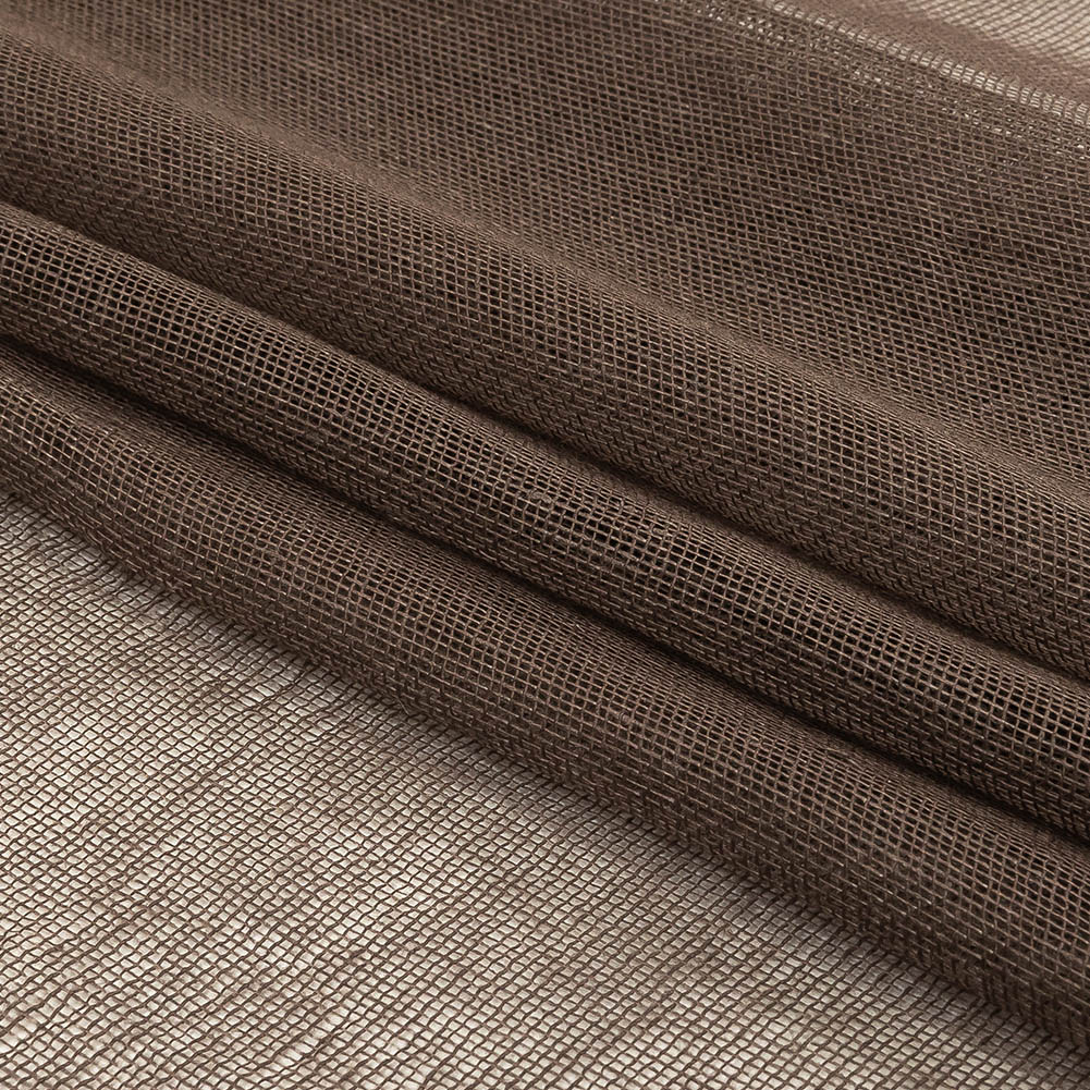 Dusty Brown Cotton Gauze Folded