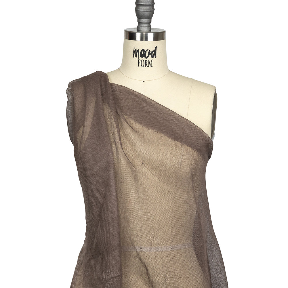Dusty Brown Cotton Gauze Drape