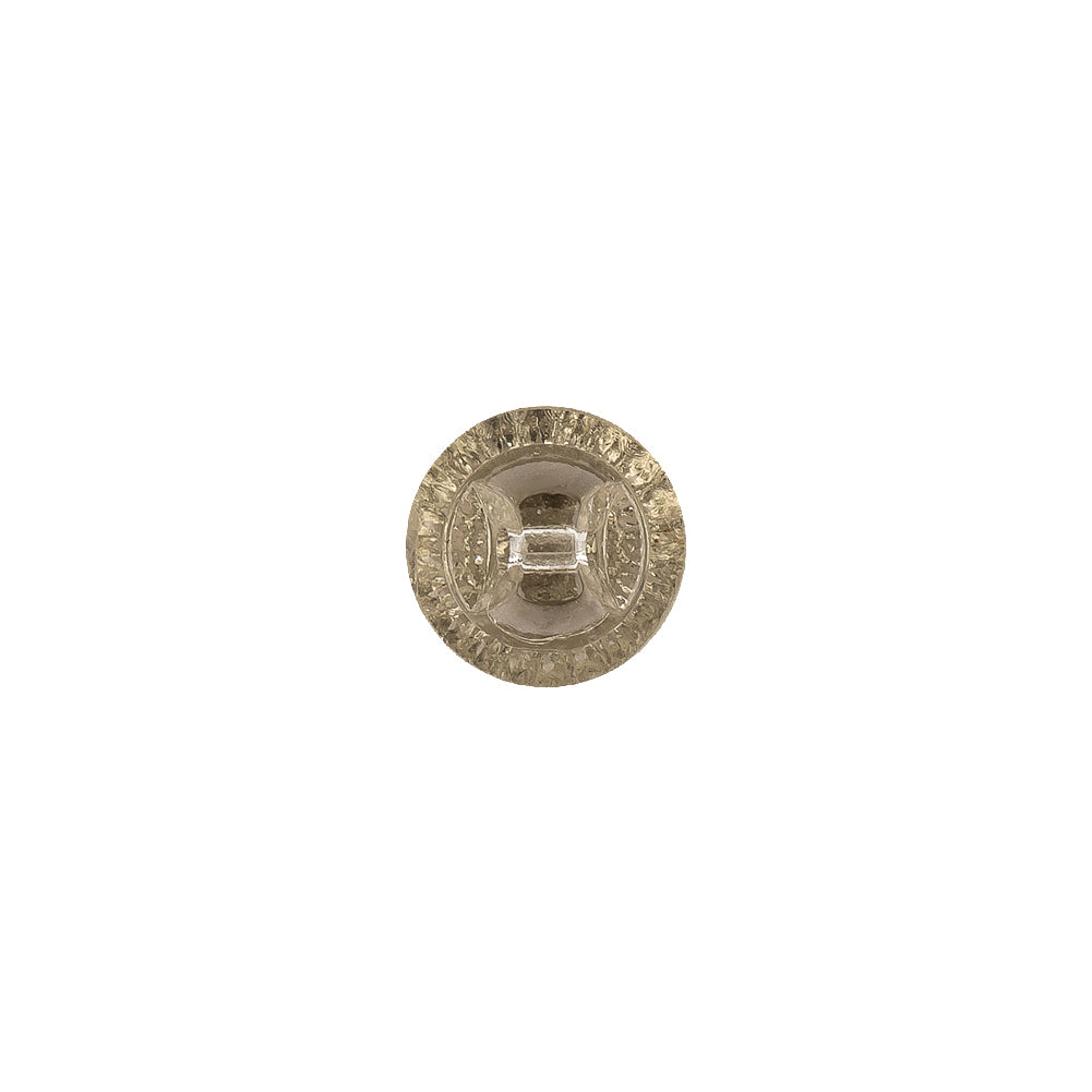 Translucent Citrine Abstract Radiating Shank Back Glass Button - 16L/10mm Detail