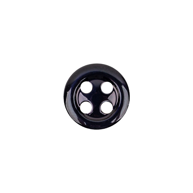 Midnight Sky Iridescent 4-Hole Glass Shirt Button - 20L/12.5mm