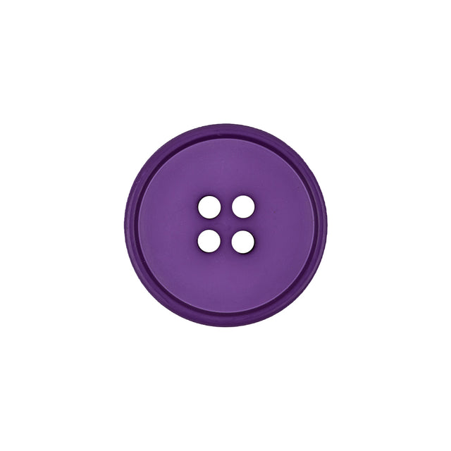 Italian Viola Narrow Rimmed 4-Hole Plastic Button - 30L/19mm