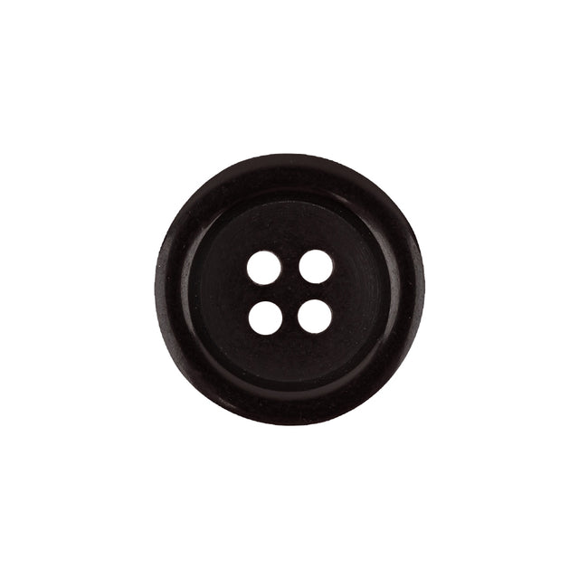 Famous NYC Designer Brown Shallow Plate 4-Hole Blazer Button - 32L/20mm