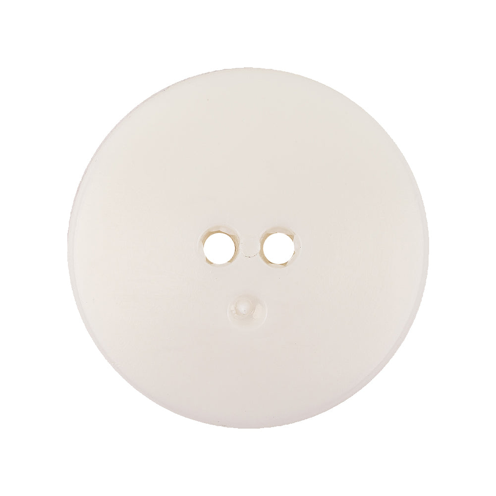 Italian White Abstract Textured Plastic Jacket Button - 44L/28mm Detail