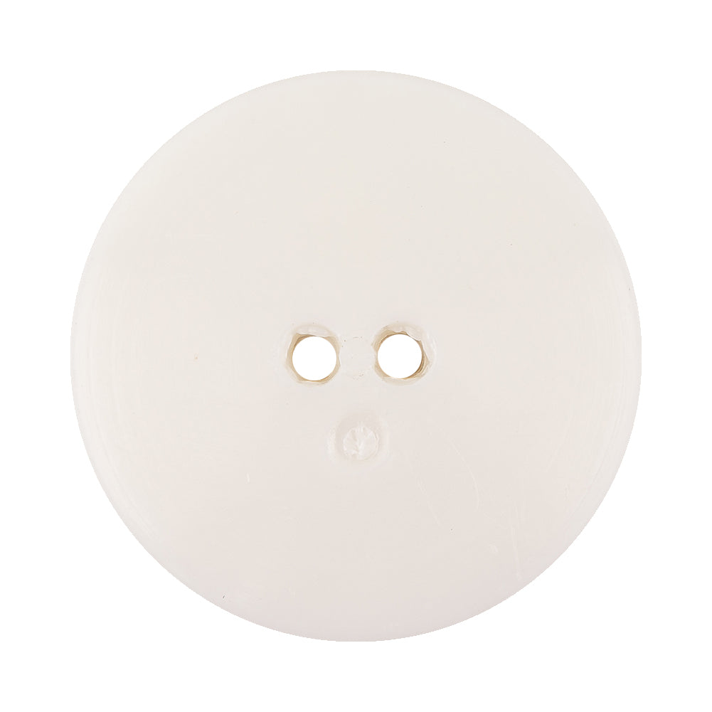 Italian White Abstract Textured Plastic Jacket Button - 54L/34mm Detail