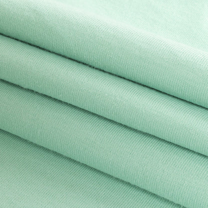 Aqua Tubular Cotton Jersey Folded
