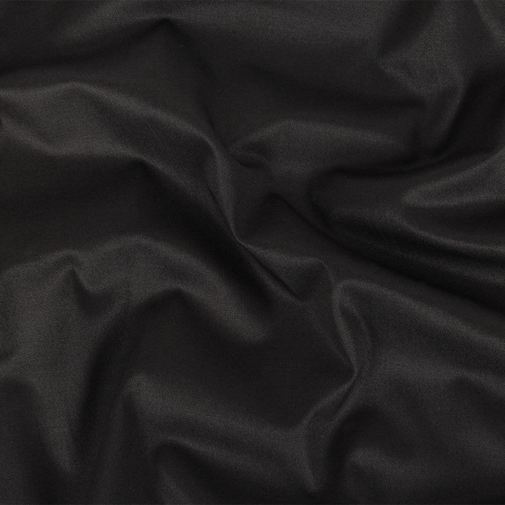 Black Stretch Cotton Twill