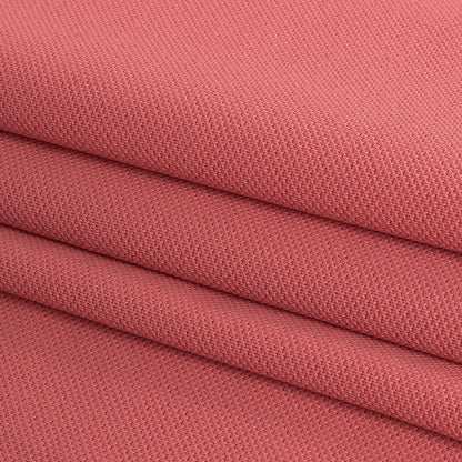 Bubblegum Pink Stretch Polyester Pique Knit Folded