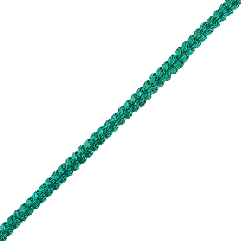 Teal Cotton Blend Braided Trim - 0.25" Detail