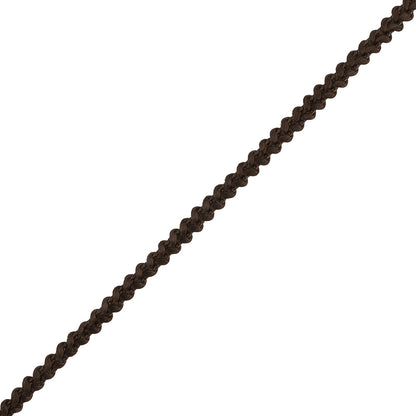 Brown Cotton Blend Braided Trim - 0.1875" Detail