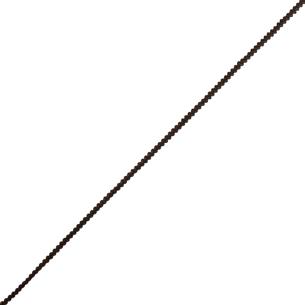 Brown Cotton Blend Braided Trim - 0.1875"