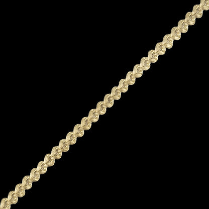 Cream Cotton Blend Braided Trim - 0.1875" Detail