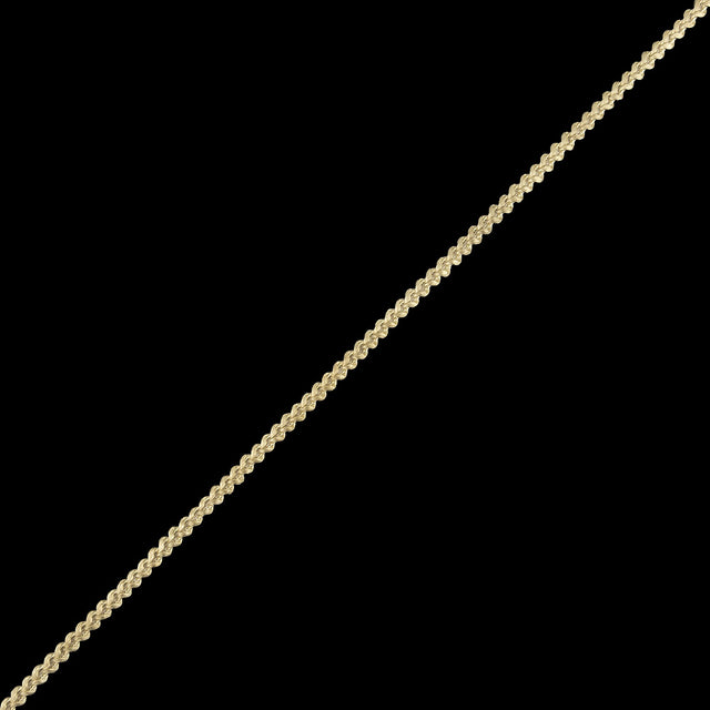 Cream Cotton Blend Braided Trim - 0.1875"