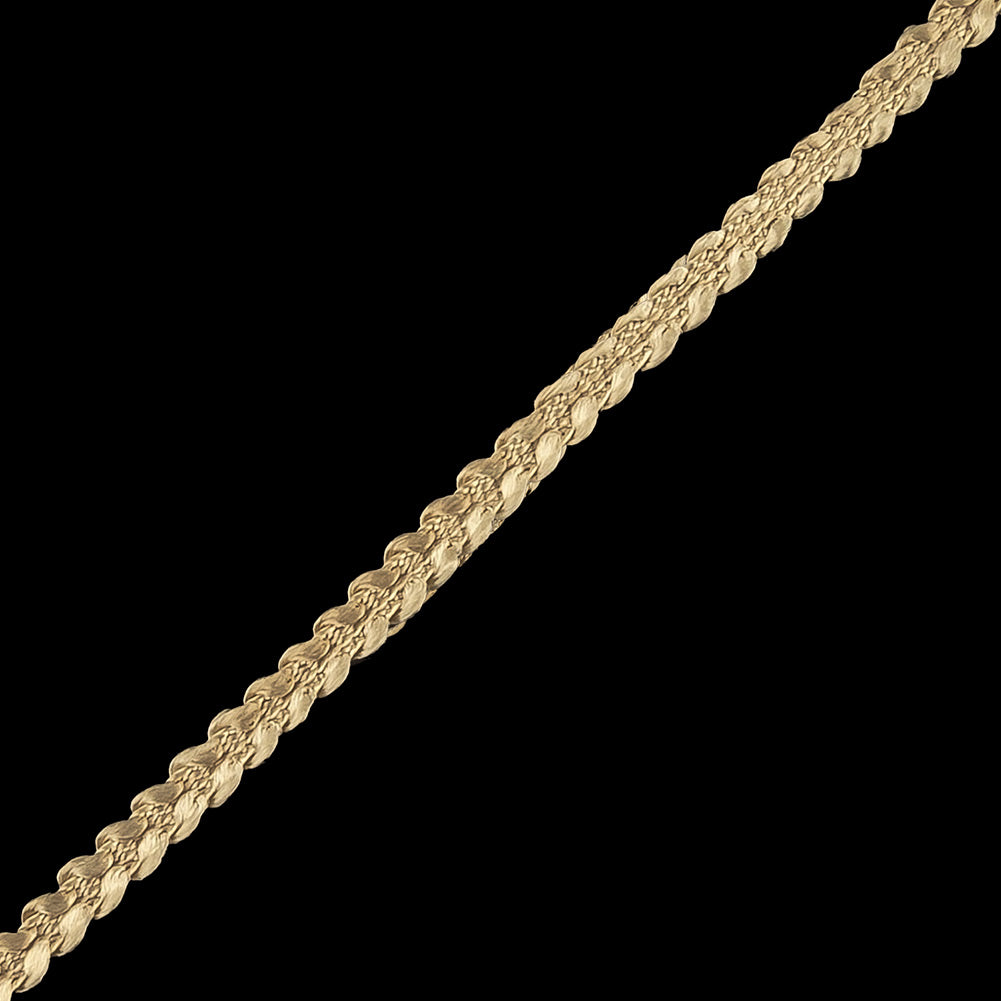 Brown Rice Cotton Blend Braided Trim - 0.1875" Detail