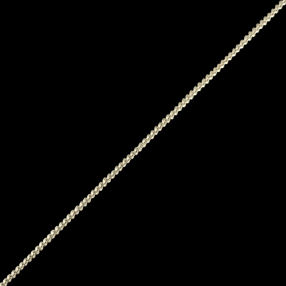 Pale Gray Cotton Blend Braided Trim - 0.1875"