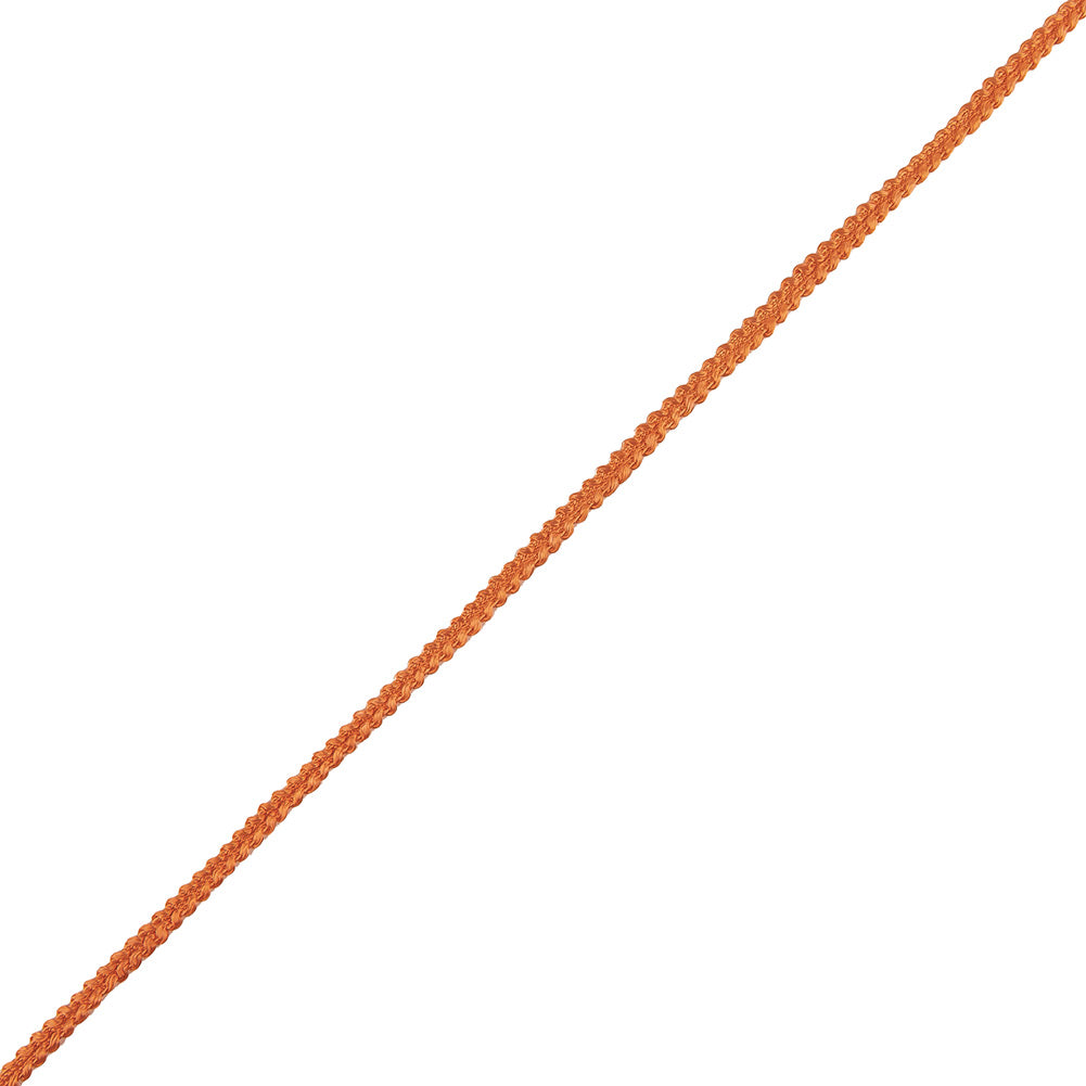Orange Cotton Blend Braided Trim - 0.1875"