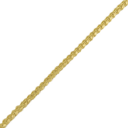 Yellow Cotton Blend Braided Trim - 0.1875" Detail
