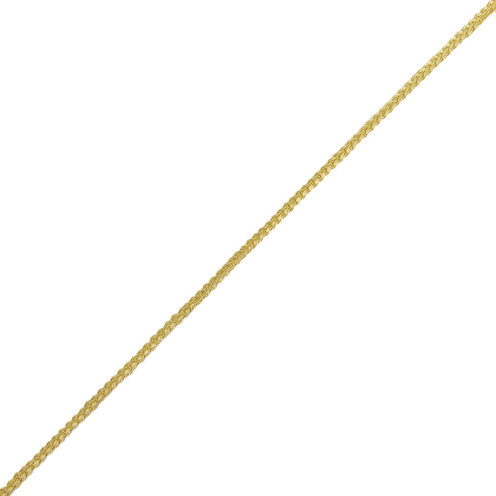 Yellow Cotton Blend Braided Trim - 0.1875"