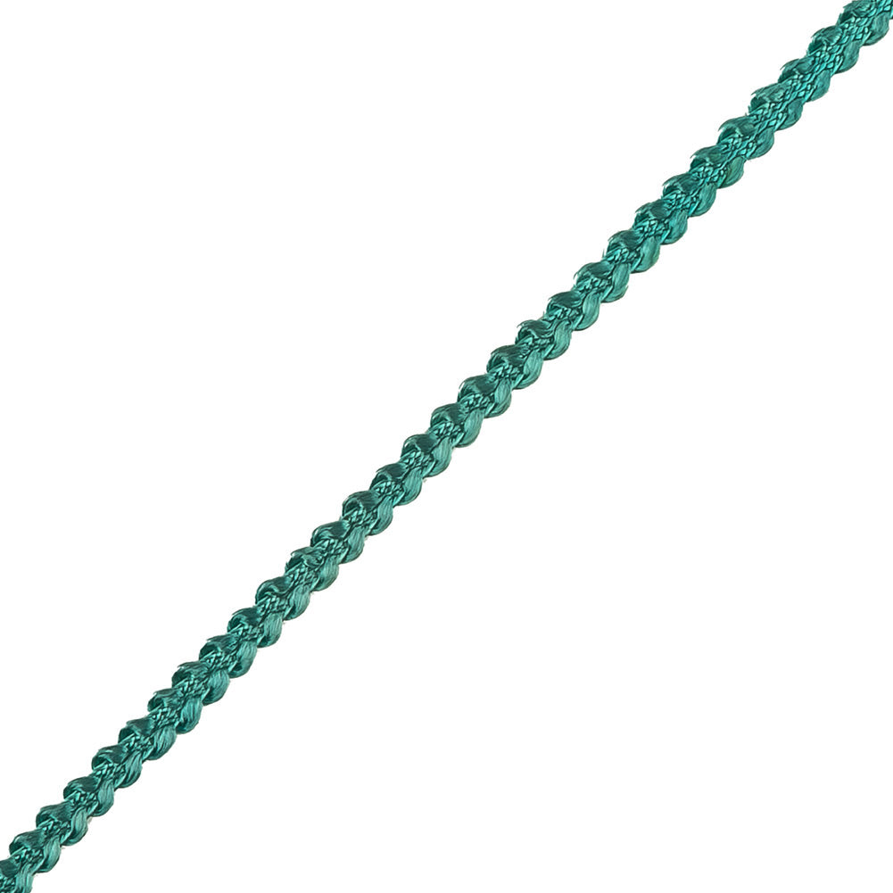 Teal Cotton Blend Braided Trim - 0.1875" Detail