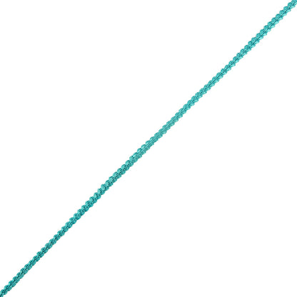 Turquoise Cotton Blend Braided Trim - 0.1875"