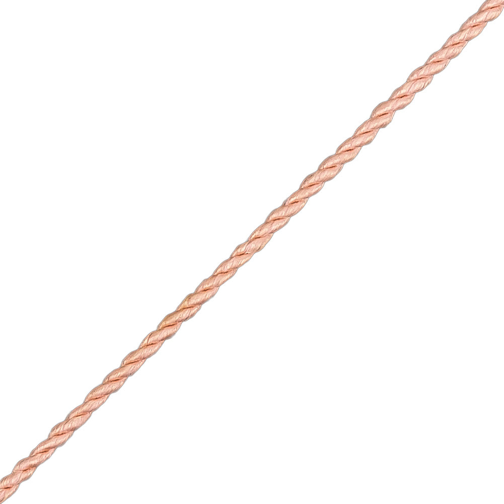 Pale Pink Twisted Cord - 2.5mm Detail
