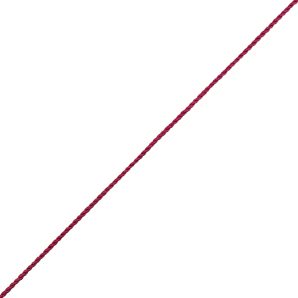 Fuchsia Cotton Blend Twisted Cord - 3mm