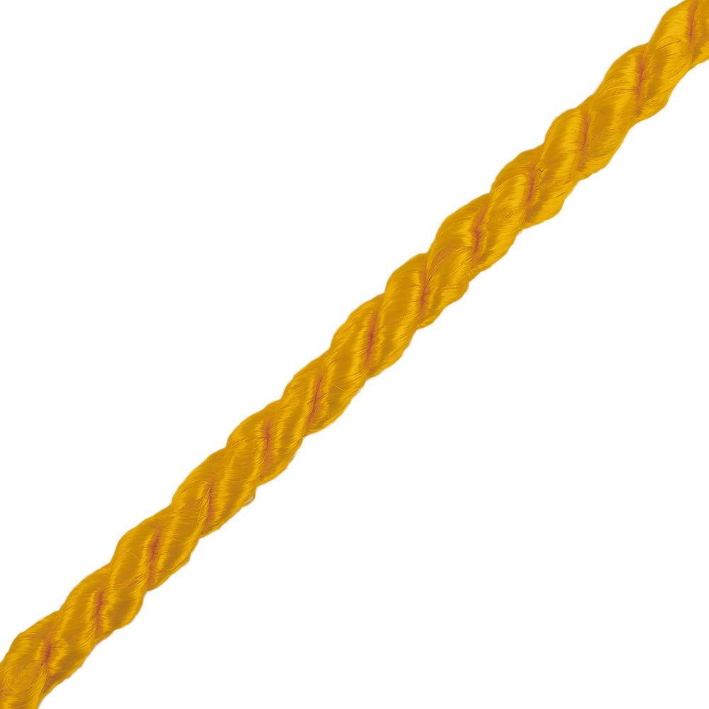Yellow Cotton Blend Twisted Cord - 3mm Detail