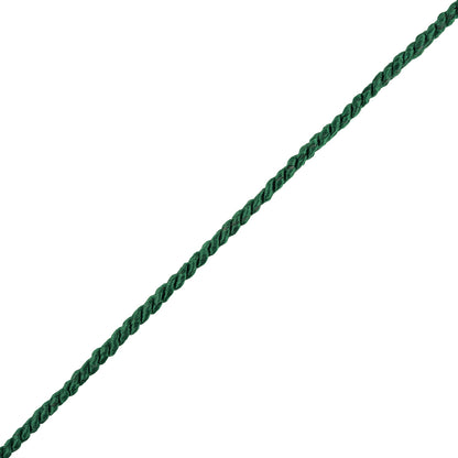 Emerald Green Cotton Blend Twisted Cord - 3mm