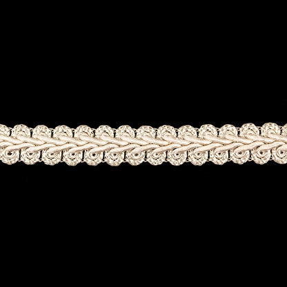 White Swan Gimp Braided Trim - 0.5" Detail